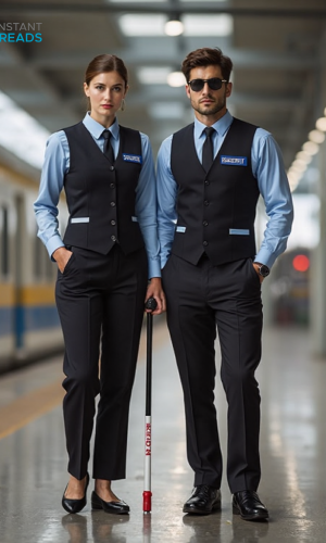 Security Man and Woman Dress