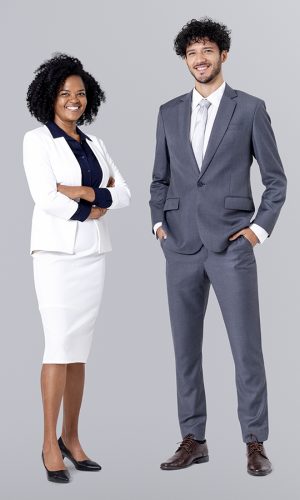 Diverse business people full body portrait for jobs and career